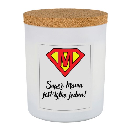 Świeca sojowa zapachowa Dzień Matki Super Mama Sislight