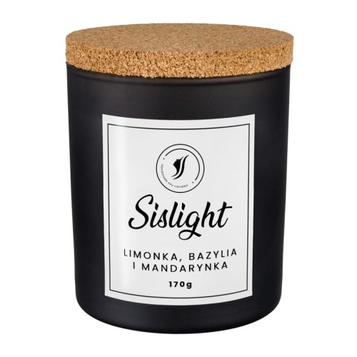 Świeca sojowa zapachowa  Limonka, Bazylia, Mandarynka Sislight