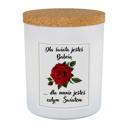 Świeca sojowa zapachowa dzień babci dziadka