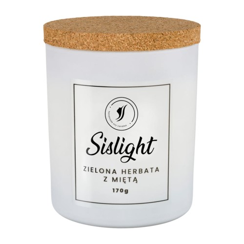 Świeca sojowa zapachowa Zielona herbata z miętą Sislight