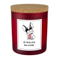 Sislight Świeca na Walentynki My true Love has 4 paws psia mama